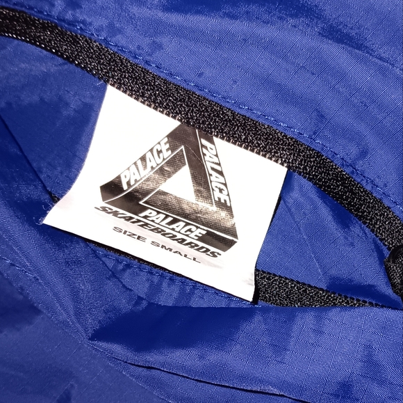 2016 Palace Reversible Windbreaker Fleece Jacket Navy Blue Tie Dye Skateboards - Picture 10 of 12